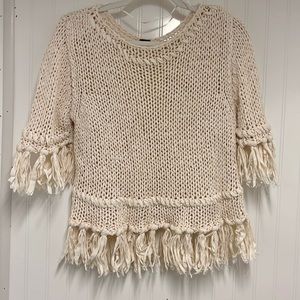 Free People fringe sweater